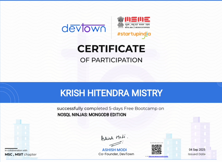 Devtown NoSQL Ninjas MongoDB Edition — Participation